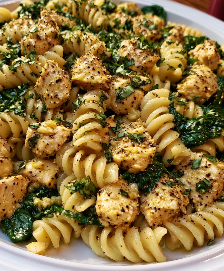 Lemon Pepper Basil Chicken and Pasta – Fresh, Creamy & Bursting with Bright Flavor!