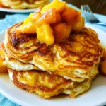 Brown Sugar Peach Pancakes – Fluffy, Sweet & Loaded with Juicy Peach Goodness!