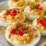 Pimento Cheese Deviled Eggs – Creamy, Cheesy & Packed with Southern Flavor!