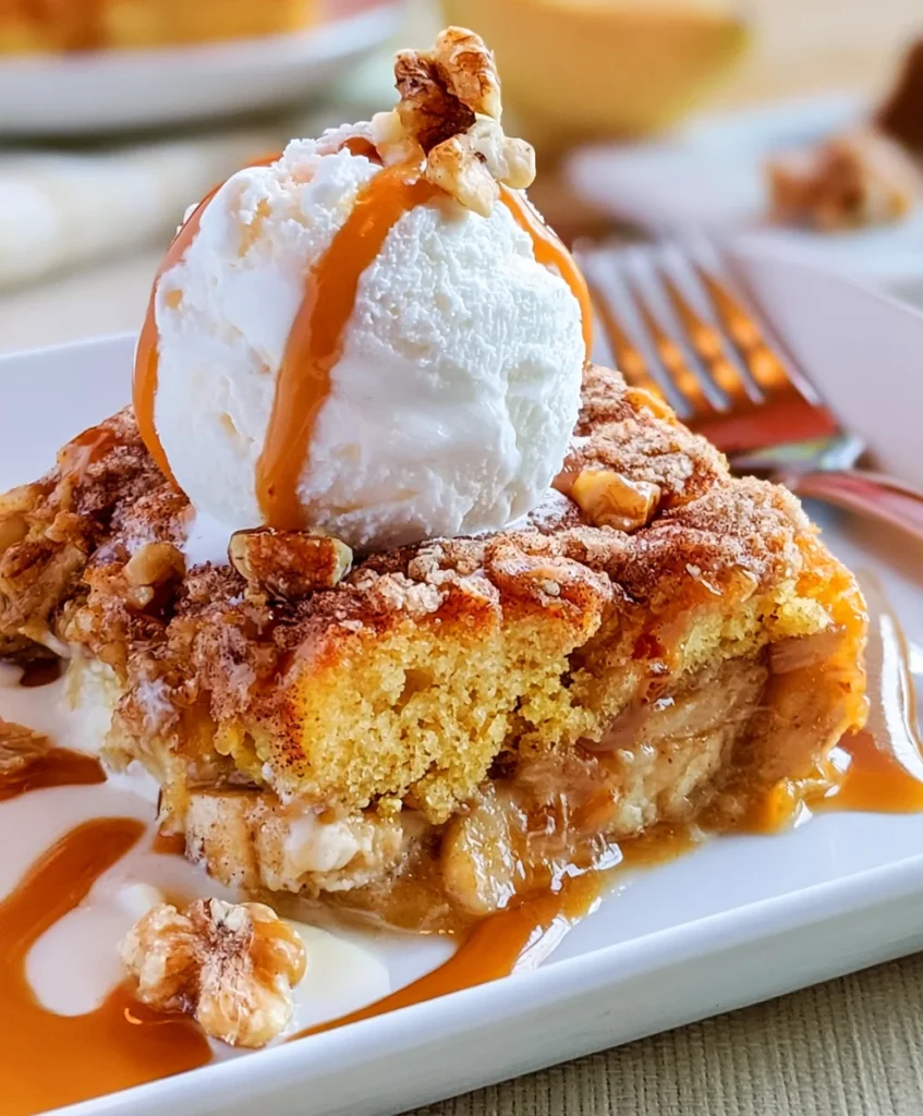 Banana Dump Cake – Warm, Gooey & Bursting with Sweet Banana Goodness!