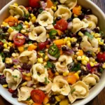 Cowboy Caviar Tortellini Salad – Fresh, Colorful & Packed with Bold Southwest Flavor!