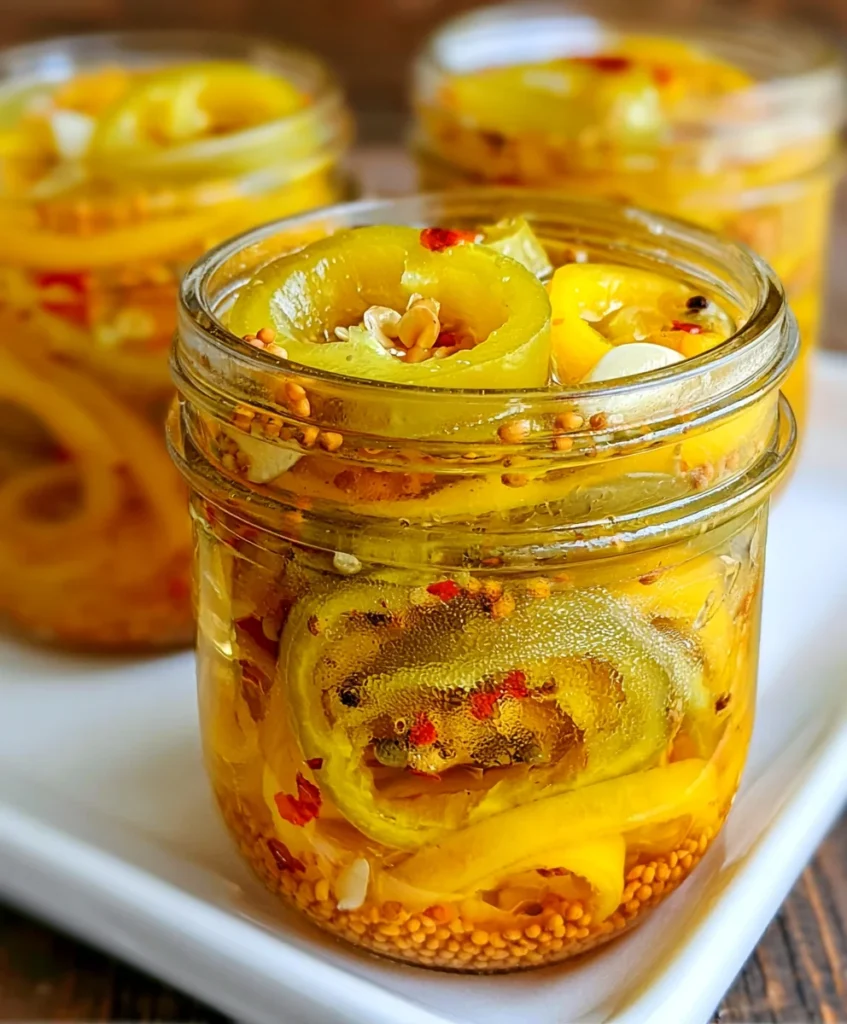 Pickled Banana Peppers – Tangy, Crisp & Bursting with Zesty Flavor!