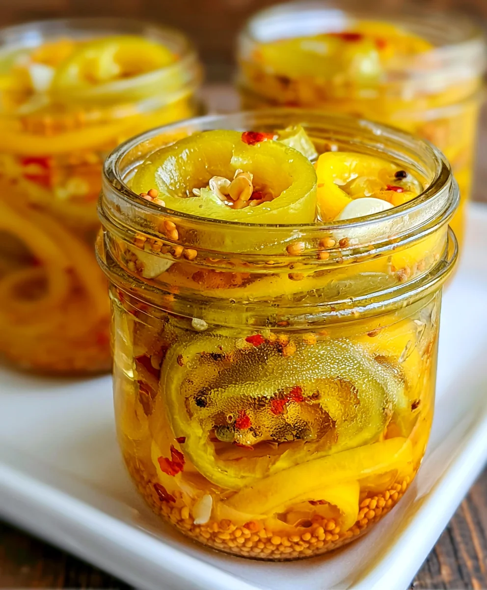 Pickled Banana Peppers – Tangy, Crisp & Bursting with Zesty Flavor!