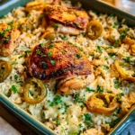 Banana Pepper Chicken and Rice Casserole – Cheesy, Zesty & Packed with Comforting Flavor!