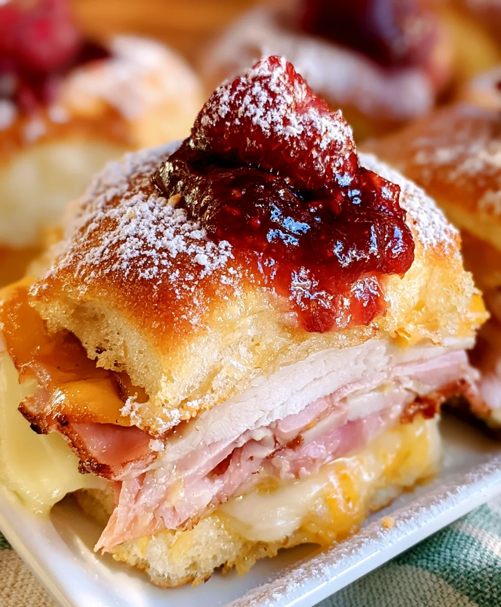 Monte Cristo Sliders – Sweet, Savory & Irresistibly Cheesy!