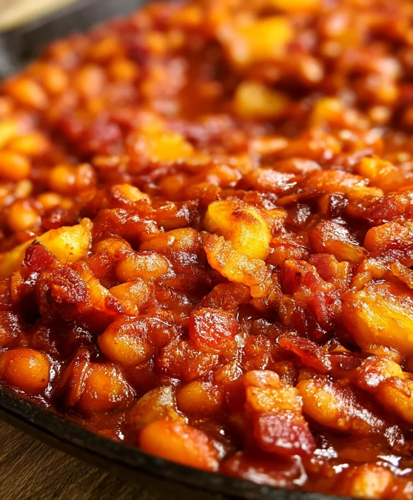 Bacon Pineapple Baked Beans – Sweet, Smoky & Packed with Bold BBQ Flavor!