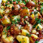 Warm German Potato Salad – Tangy, Savory & Packed with Classic Comfort!