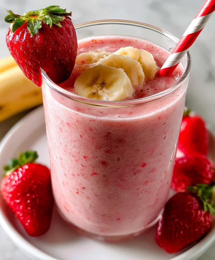 Strawberry Banana Smoothie – Creamy, Fruity & Perfectly Refreshing!