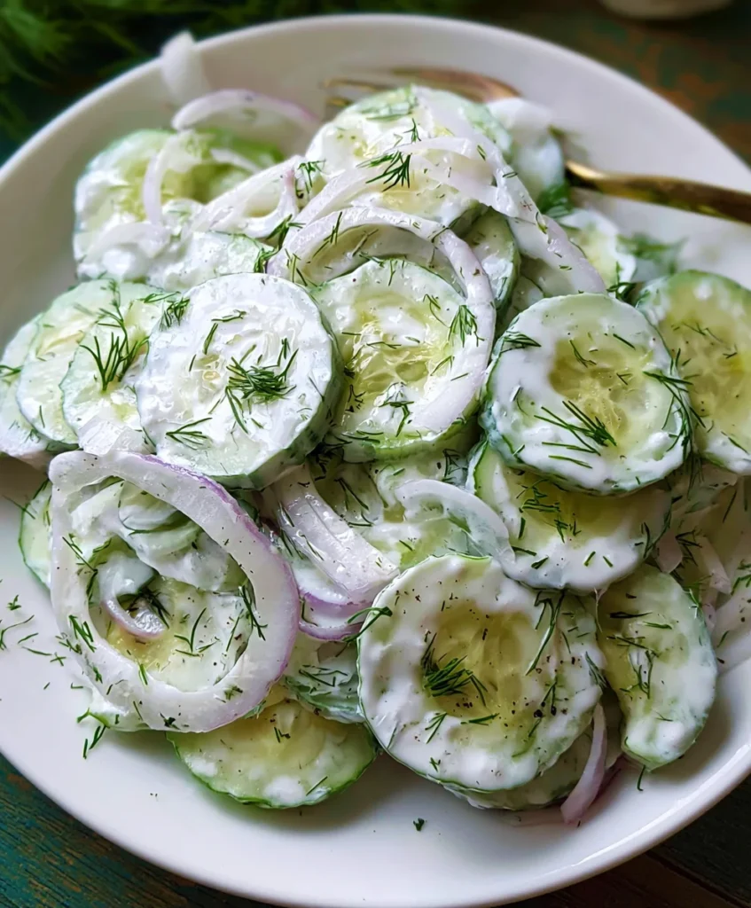 German Cucumber Salad – Crisp, Creamy & Wonderfully Refreshing!