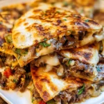 Philly Cheesesteak Quesadilla – Cheesy, Savory & Packed with Bold Flavor!