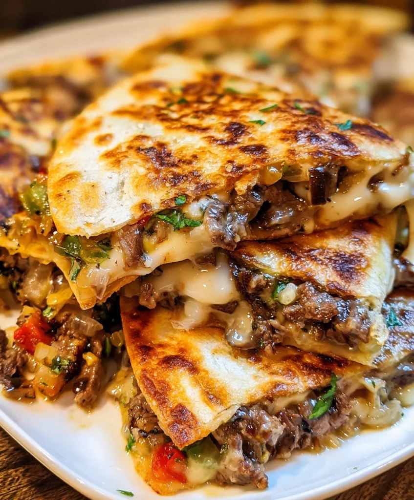 Philly Cheesesteak Quesadilla – Cheesy, Savory & Packed with Bold Flavor!