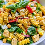 Mediterranean Lemon Chicken Pasta Salad – Fresh, Zesty & Bursting with Mediterranean Flavor!