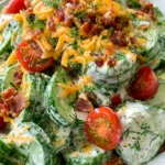 Cucumber Ranch Crack Salad – Cool, Creamy & Bursting with Fresh Flavor!