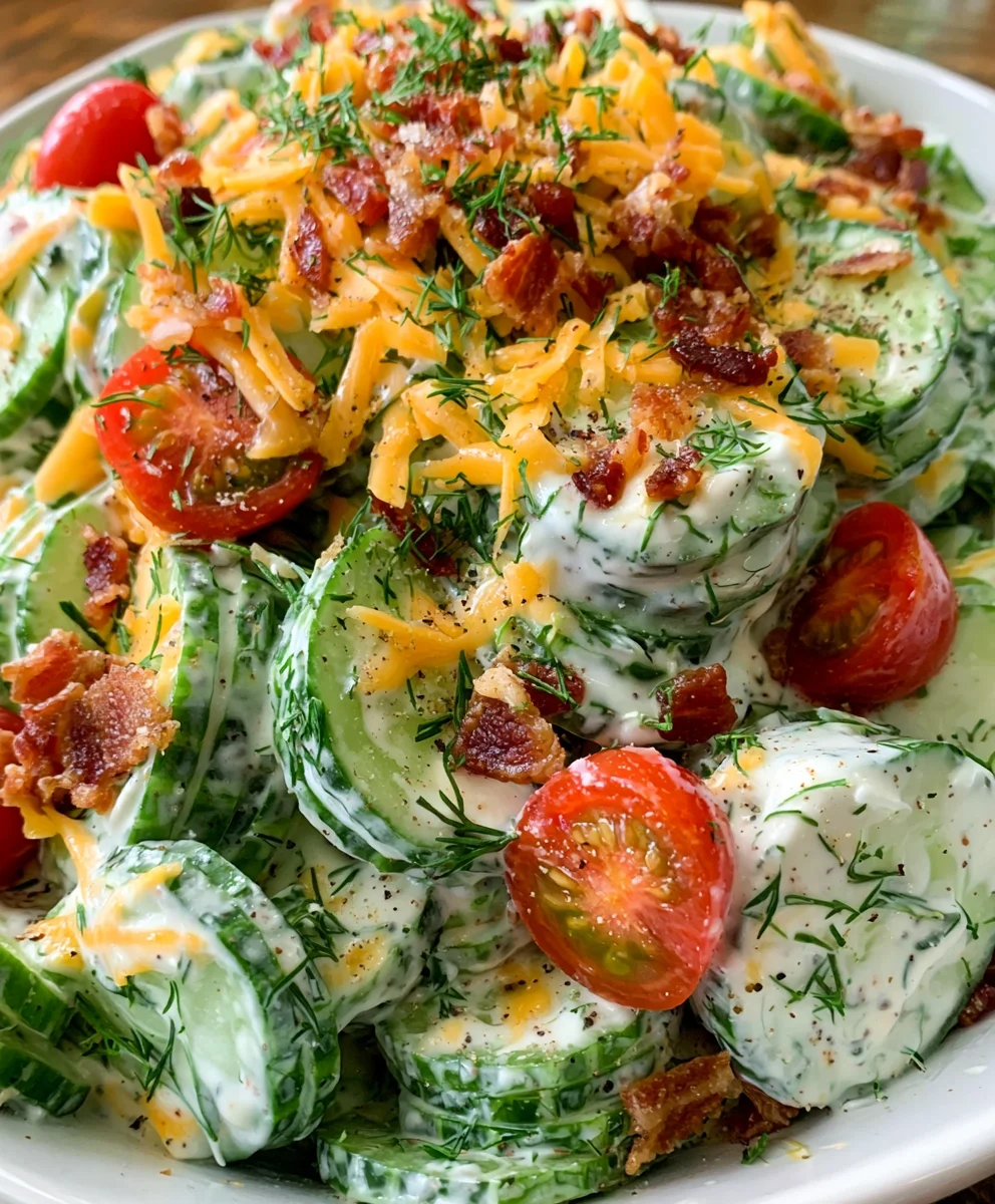 Cucumber Ranch Crack Salad – Cool, Creamy & Bursting with Fresh Flavor!