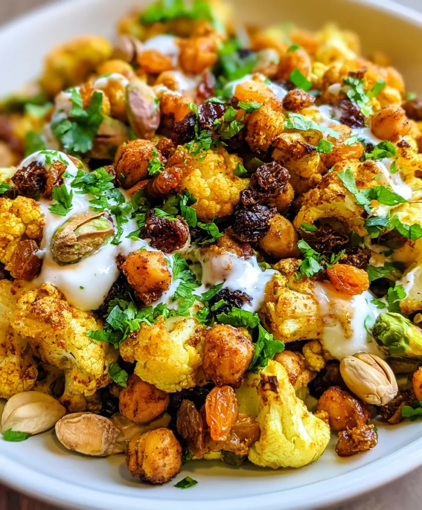Curried Roasted Cauliflower Chickpea Salad – Bold, Wholesome & Bursting with Flavor!