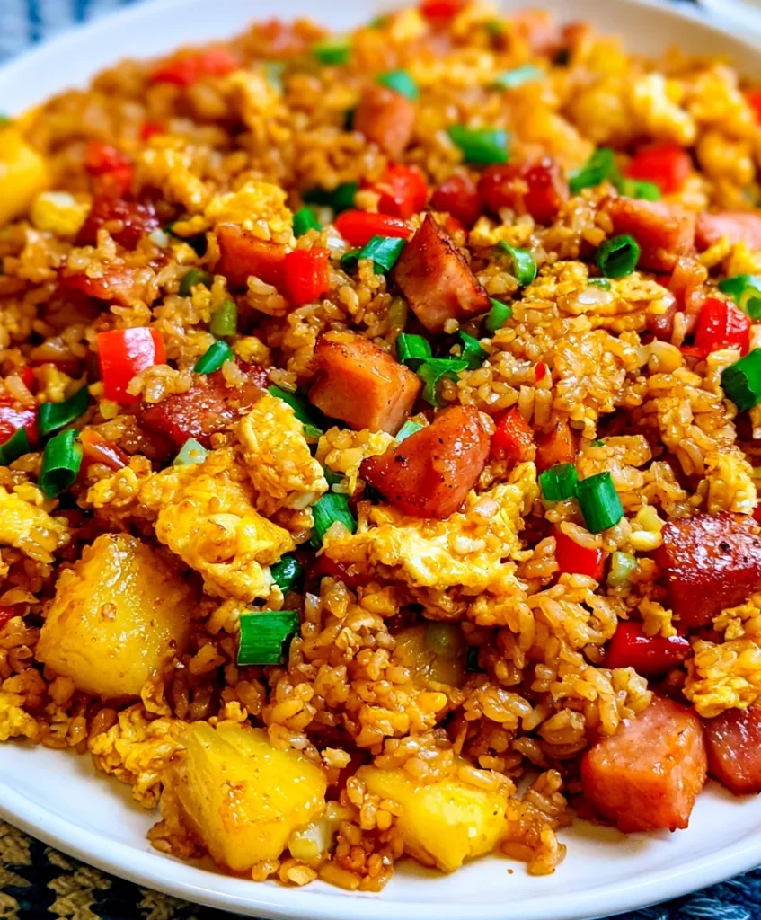Hawaiian Fried Rice – Sweet, Savory & Bursting with Tropical Flavor!