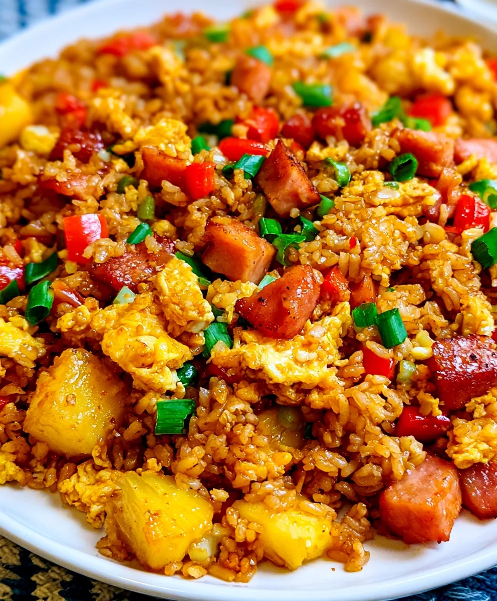 Hawaiian Fried Rice – Sweet, Savory & Bursting with Tropical Flavor!