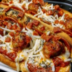 Air Fryer Pizza Meatball Subs – Cheesy, Crispy & Loaded with Pizza Flavor!