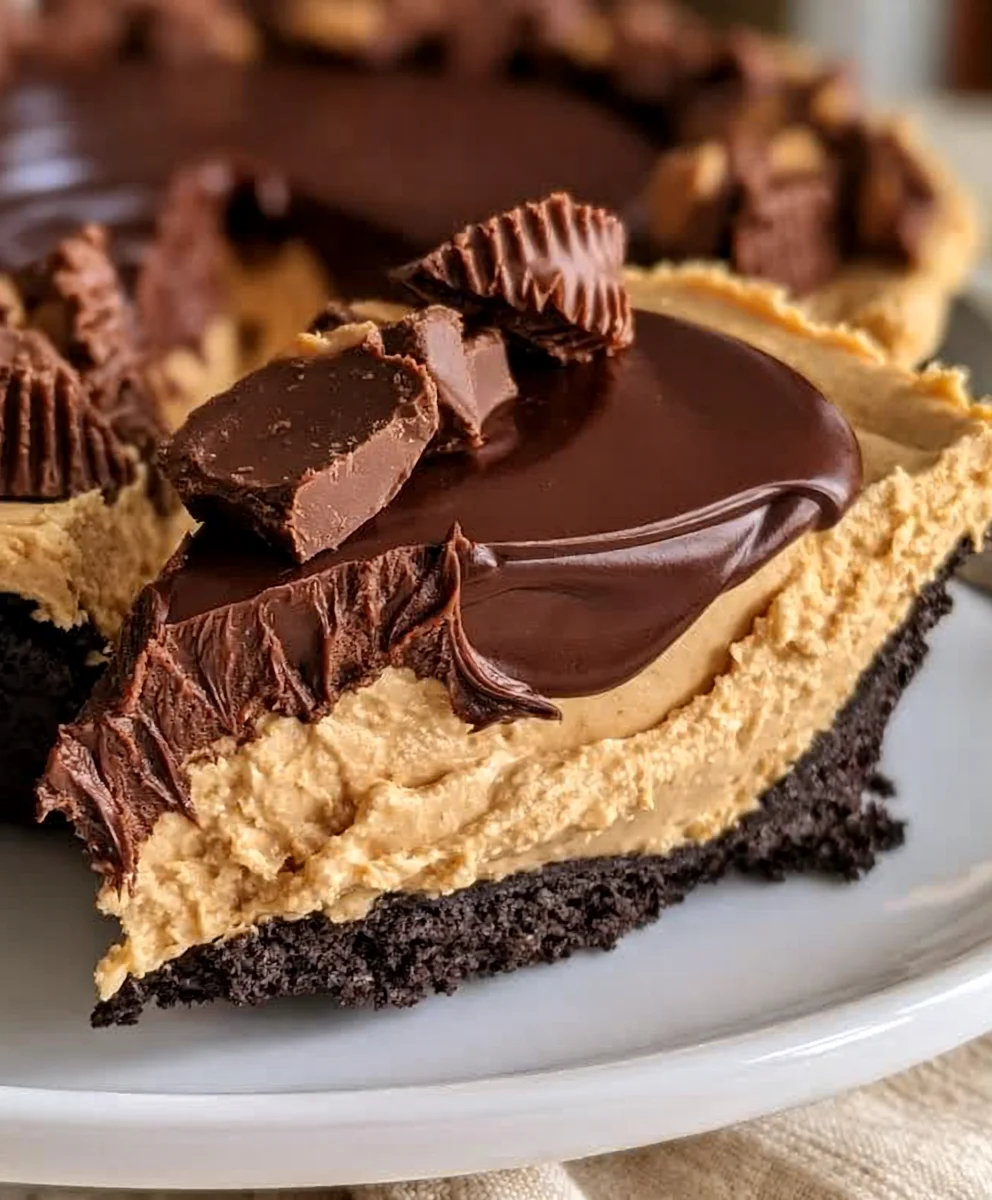 Buckeye Pie – Rich, Creamy & Every Chocolate-Peanut Butter Lover’s Dream!
