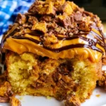 Slow Cooker Butterfinger Cake – Rich, Gooey & Loaded with Chocolatey Crunch!