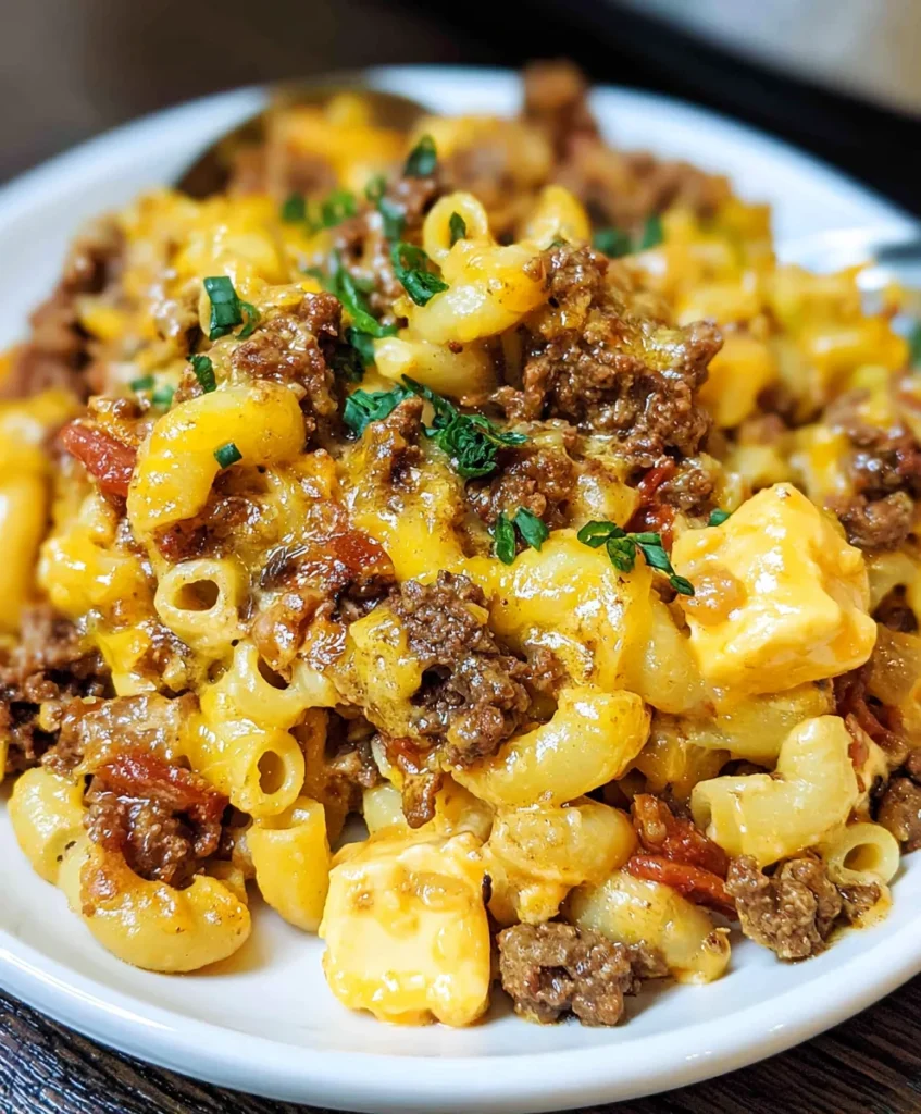 Crock Pot Taco Mac Casserole – Cheesy, Hearty & Loaded with Bold Taco Flavor!