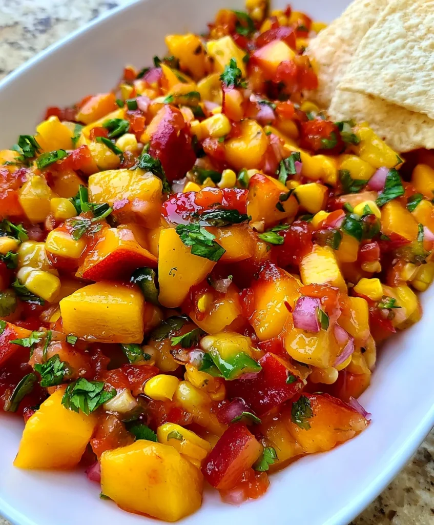 The Best Peach Mango Salsa – Fresh, Sweet & Bursting with Tropical Flavor!