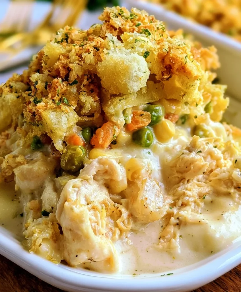 Chicken and Stuffing Casserole – Creamy, Cozy & The Ultimate Comfort Food!