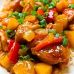 Crockpot Hawaiian Chicken – Sweet, Savory & Bursting with Tropical Flavor!
