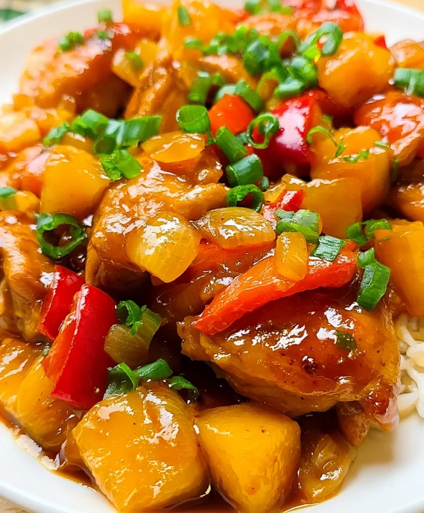 Crockpot Hawaiian Chicken – Sweet, Savory & Bursting with Tropical Flavor!