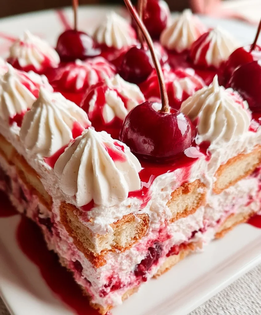 Cherry Tiramisu – Creamy, Fruity & An Irresistible No-Bake Dessert!