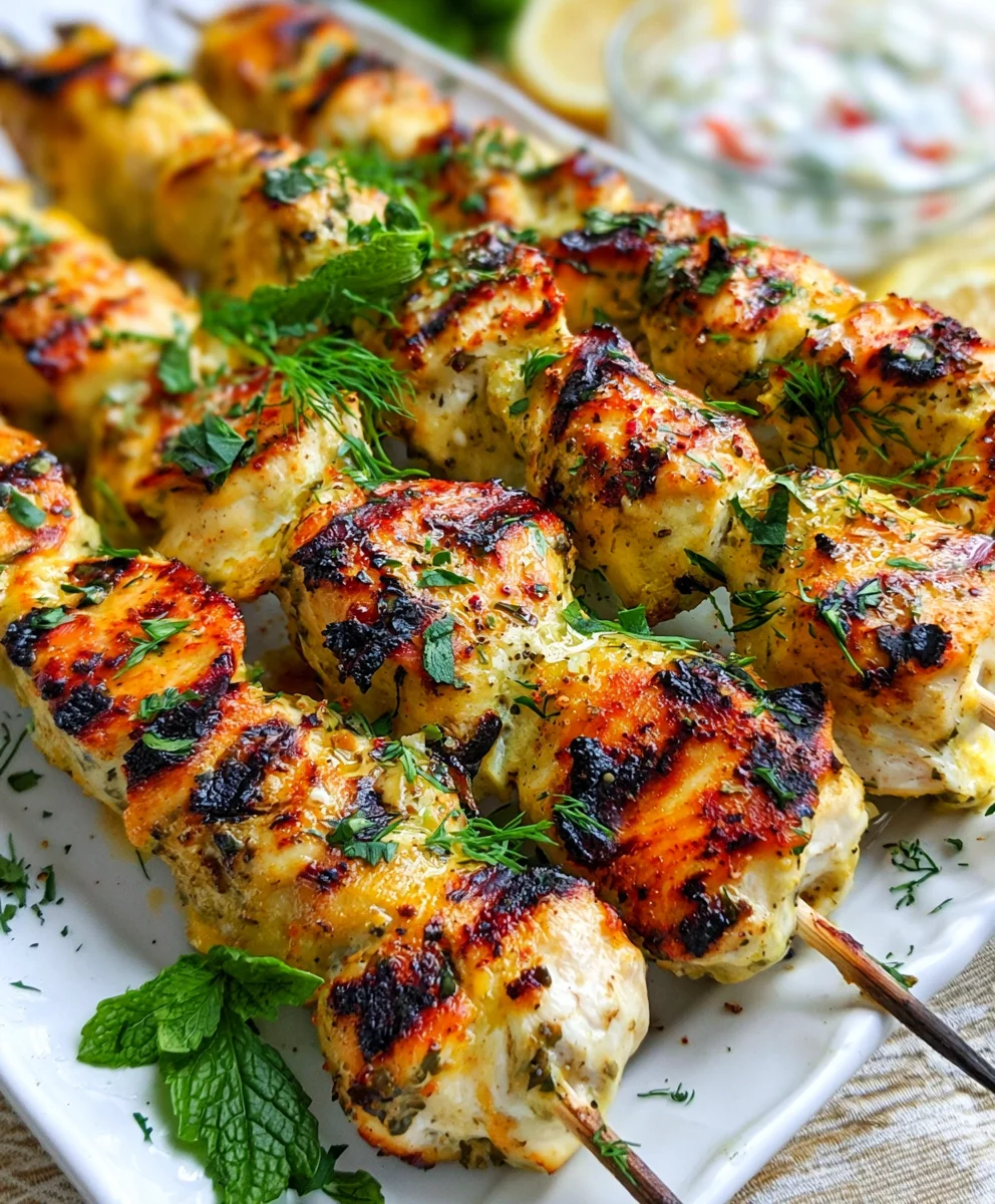 Greek Chicken Kabobs – Juicy, Zesty & Bursting with Mediterranean Flavor!