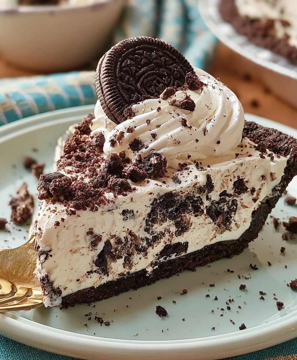 Oreo Cream Pie – Creamy, Decadent & Loaded with Cookies and Cream Flavor!