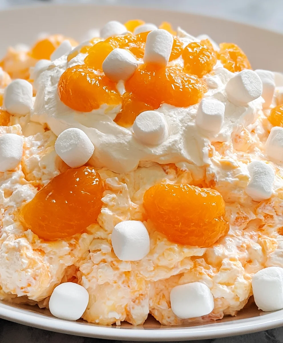 Orange Creamsicle Salad – Creamy, Fluffy & Bursting with Citrus Sweetness!