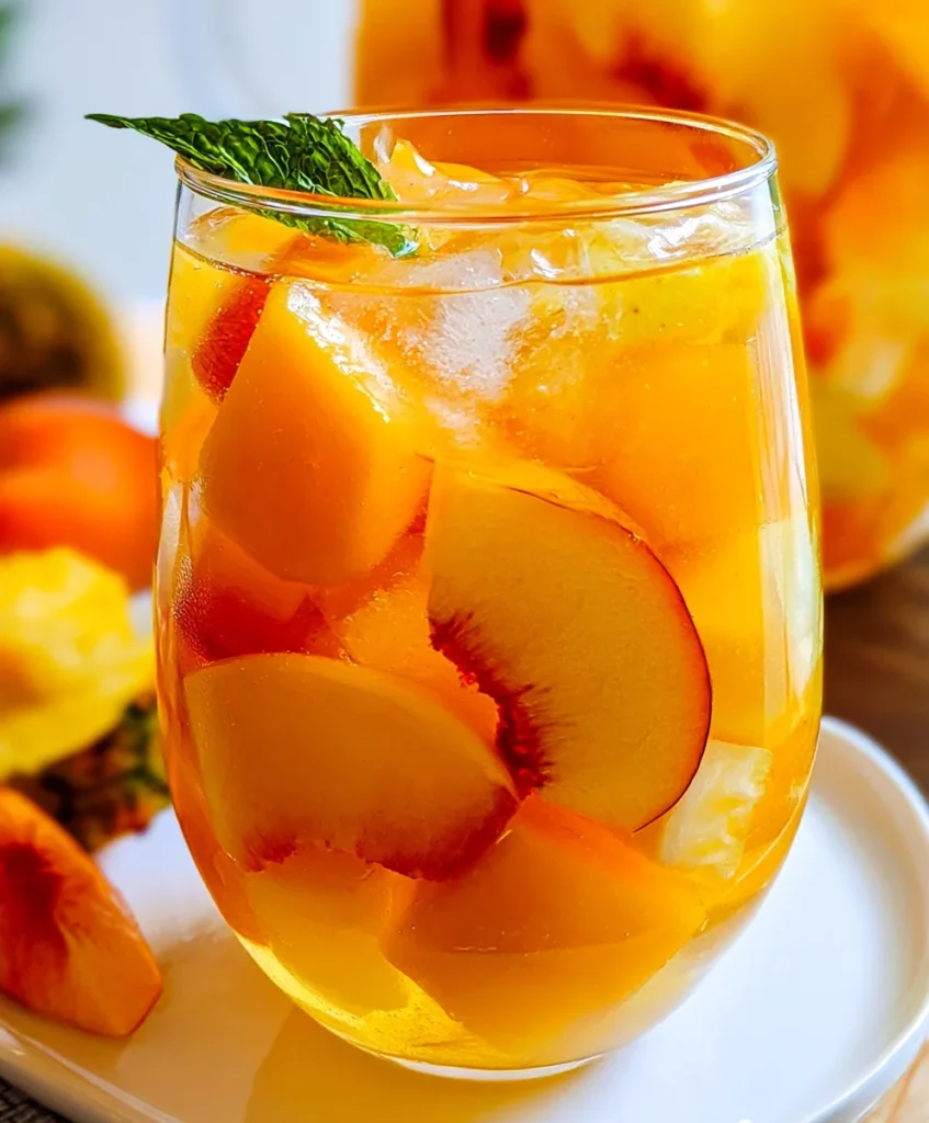 White Peach Sangria – Crisp, Fruity & Perfectly Refreshing!