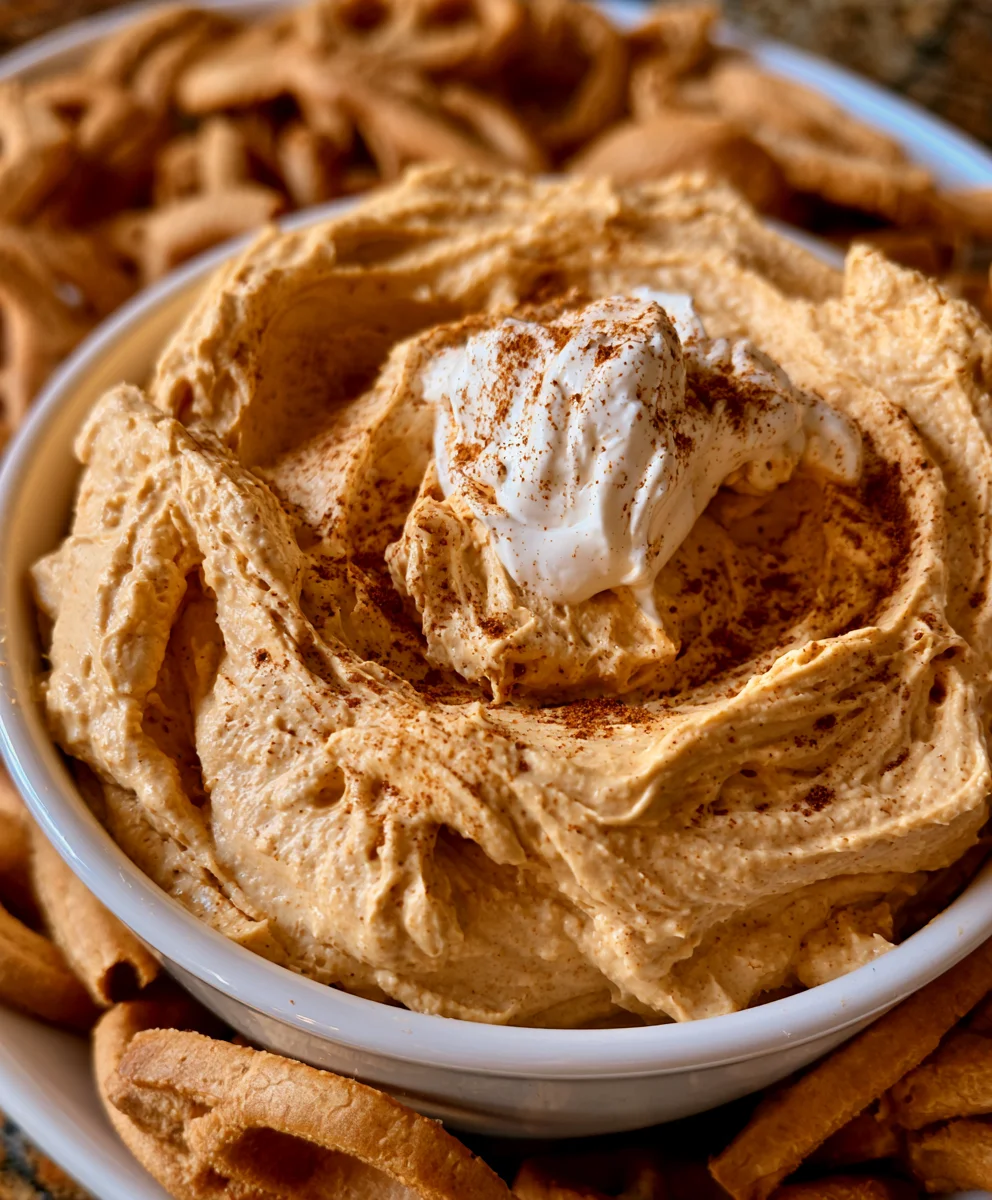 Pumpkin Fluff Dip – Creamy, Sweet & Full of Cozy Fall Flavor!
