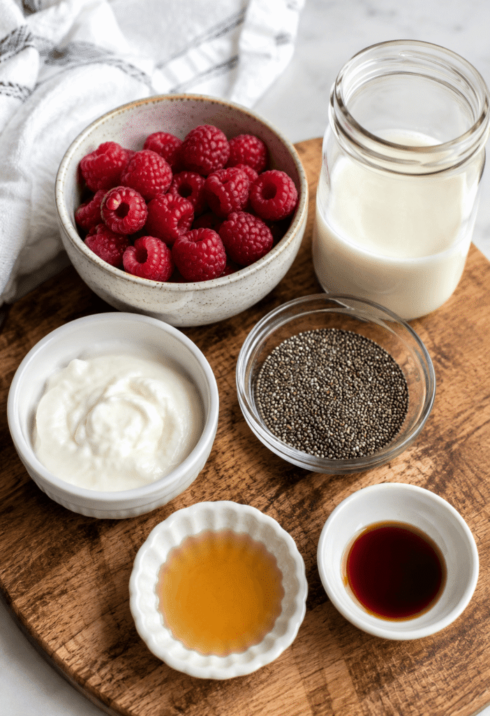 Raspberry Chia Pudding 🍓