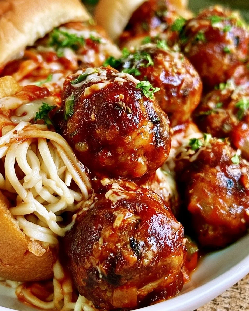 Delicious leftover BBQ meatballs served on a plate