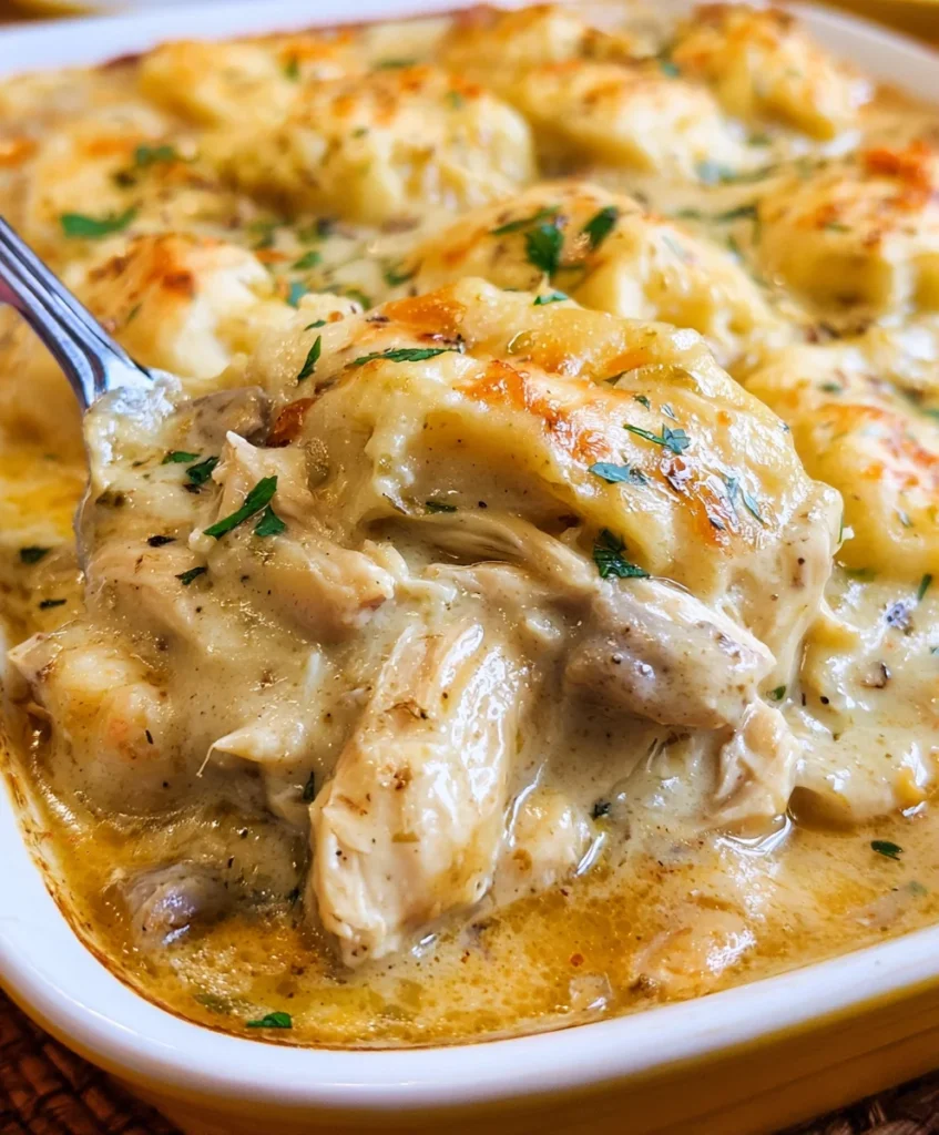 Chicken & Dumpling Casserole – Creamy, Cozy & The Ultimate Comfort Food!
