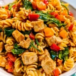 Smoky Chicken, Peppers, and Spinach Pasta Salad – Fresh, Hearty & Bursting with Bold Flavor!