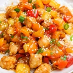 Hawaiian Pineapple Chicken Skillet Recipe – Juicy, Sweet & Packed with Tropical Flavor!