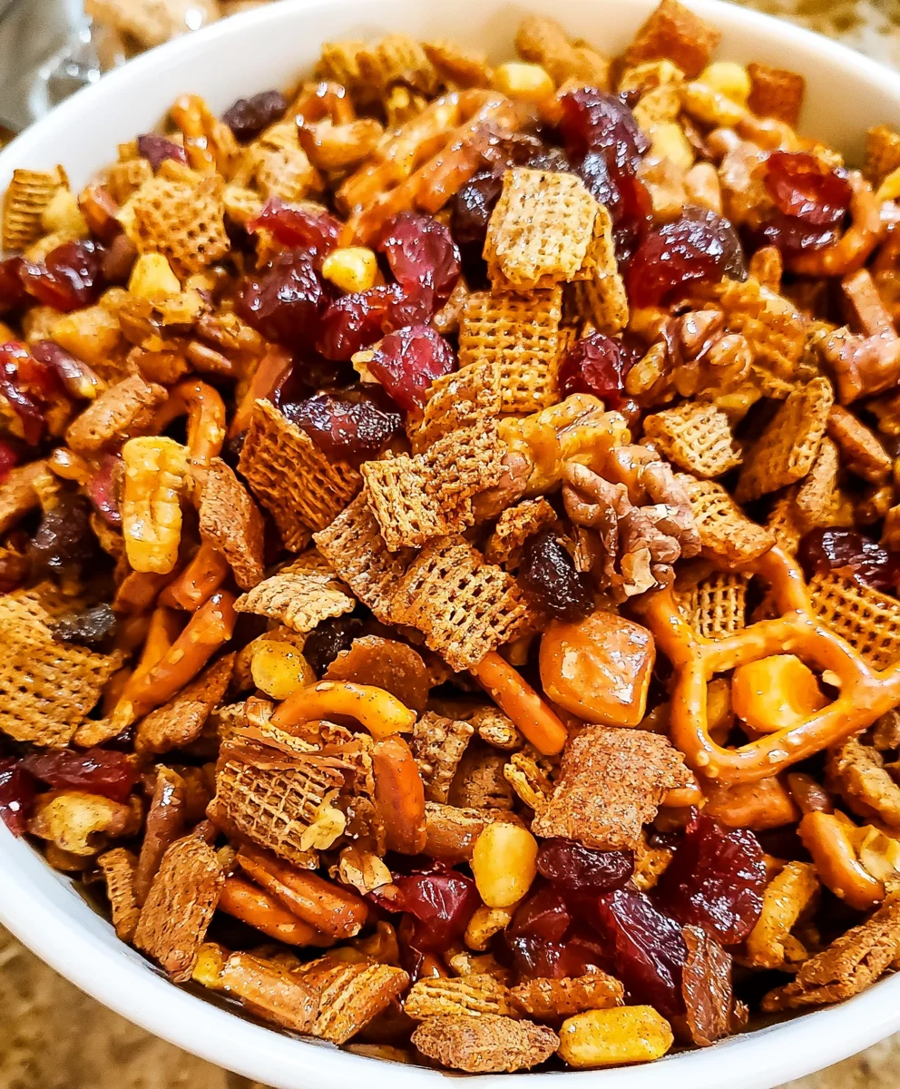 Maple Pumpkin Spice Crock-Pot Chex Mix – Sweet, Crunchy & Full of Cozy Fall Flavor!