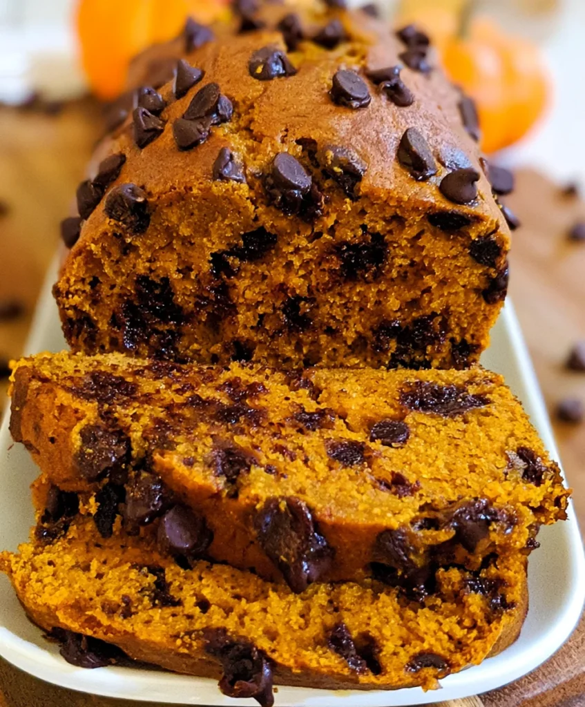 The Best Pumpkin Chocolate Chip Bread – Moist, Cozy & Loaded with Chocolate Chips!