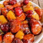 Slow Cooker Cranberry Pineapple Kielbasa Appetizer – Sweet, Savory & Perfect for Every Party!
