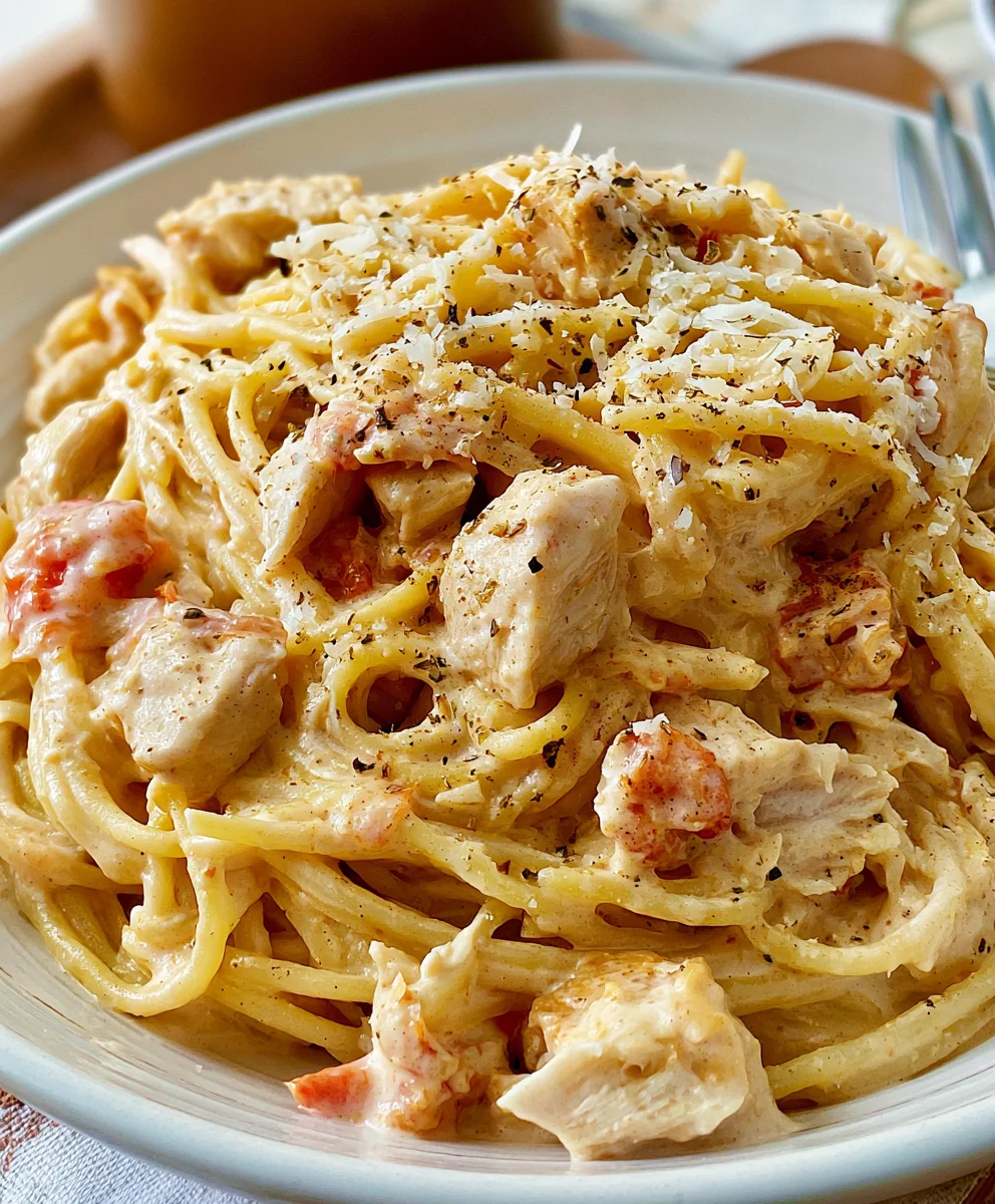 Easy Chicken Spaghetti Recipe – Creamy, Cheesy & The Ultimate Family Dinner!
