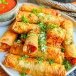 Creamy Chicken Taquitos Recipe – Crispy, Creamy & Packed with Cheesy Flavor!