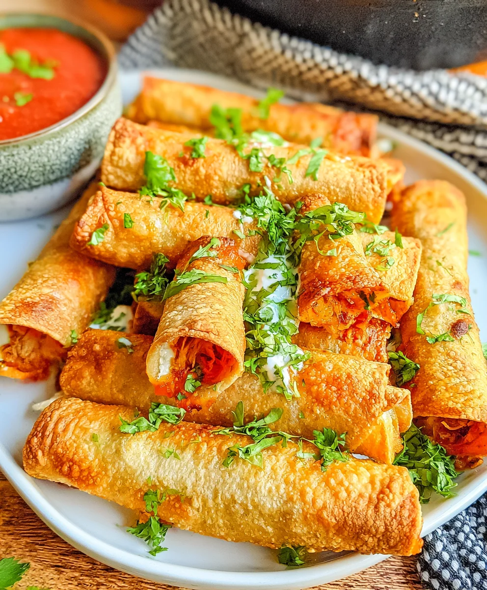 Creamy Chicken Taquitos Recipe – Crispy, Creamy & Packed with Cheesy Flavor!
