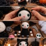 Grim Reaper Cat Amigurumi Pattern
