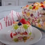 Rainbow Fruit Cheesecake Salad