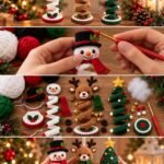 Christmas Crochet Ornaments Pattern Snowman