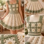 Sage Daisy Lace Dress Crochet Pattern